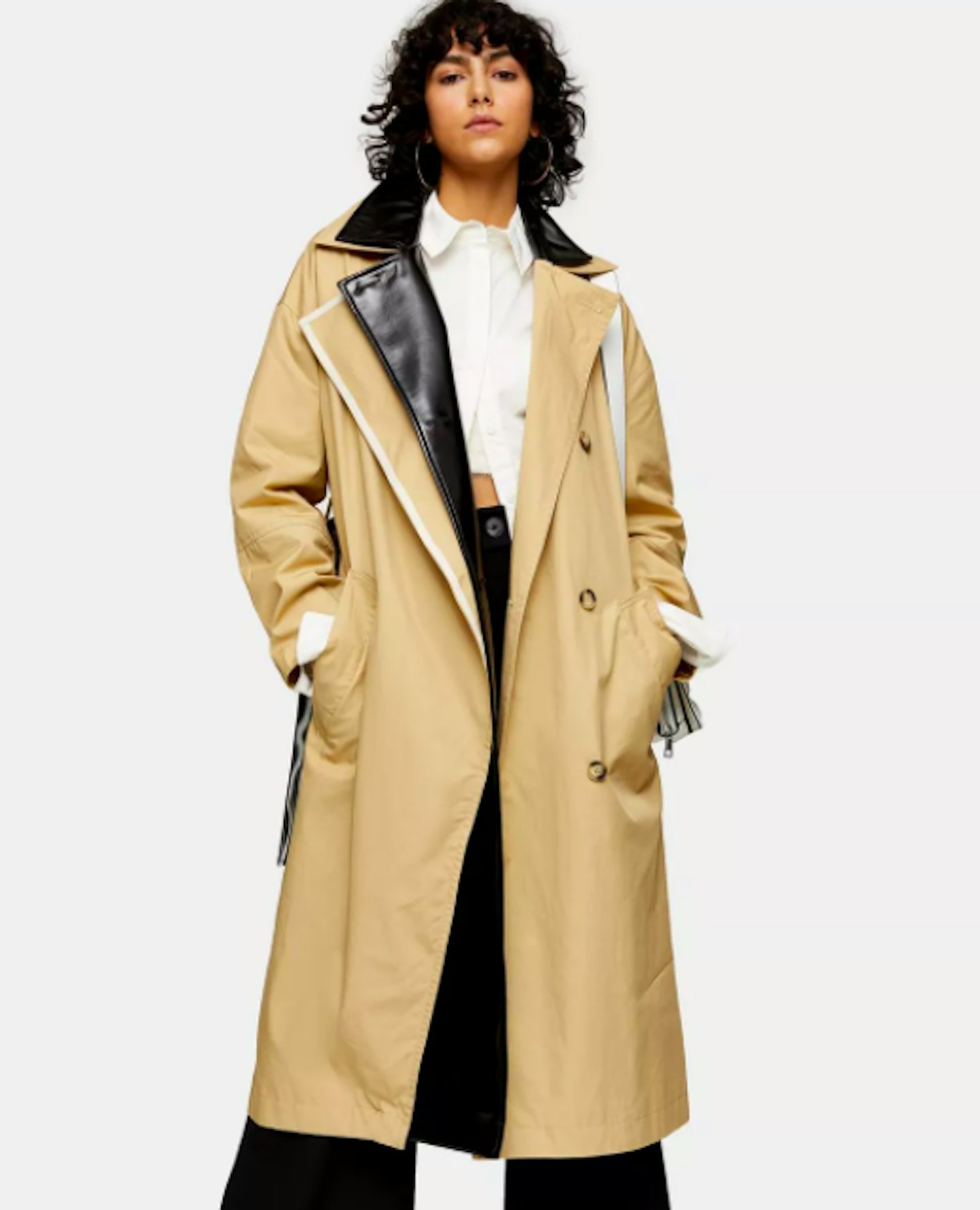 Topshop top mac coat